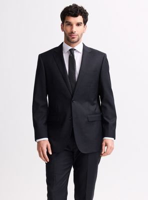 Traje Recto En Lana Lisa Super 100´S