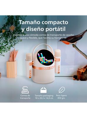 Imagen 2 del producto Parlante Karaoke Portátil TAS2509WT Blanco