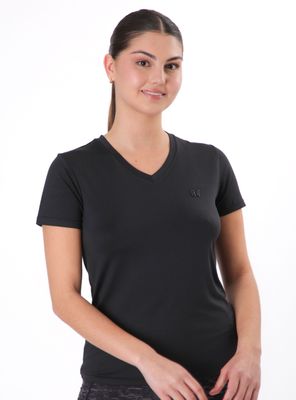 Polera  con Cuello en V Deportiva