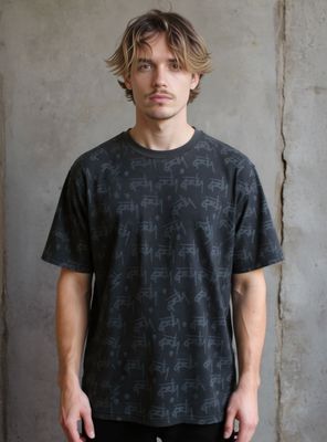 Polera Manga Corta Grty Full Print