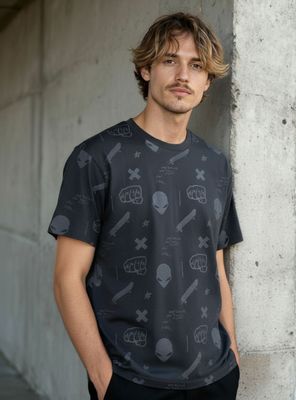 Polera Manga Corta Full Print Urban