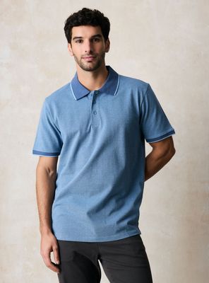 Polera Manga Corta Pique Detalle Cuello