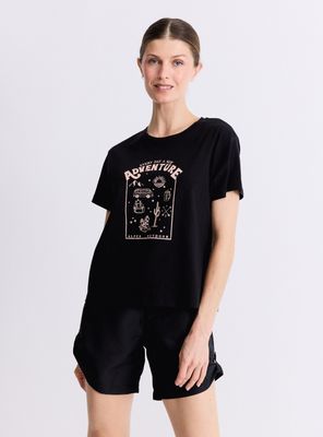 Polera Holgada Diseño Estampado Uv