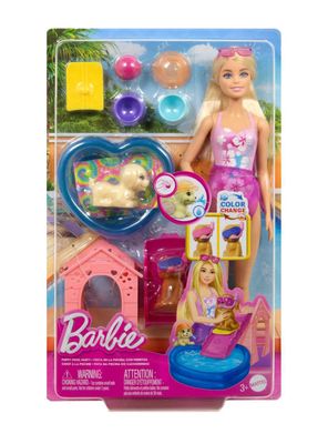 Imagen 2 del producto Muñeca Barbie Fiesta en la Piscina con Perritos