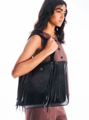 Cartera Totebag con Flecos