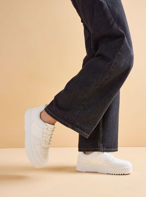 Zapatilla Urbana Plataforma Brillo Mujer