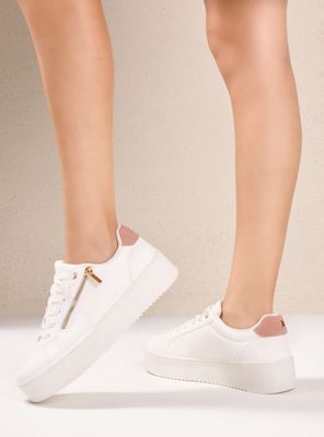 Zapatilla Urbana Plataforma con Cierre Decorativo Mujer