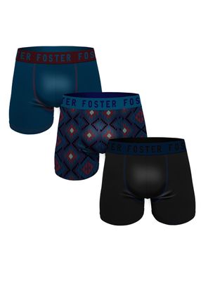 Pack 3 Bóxer Algodón Print Étnico