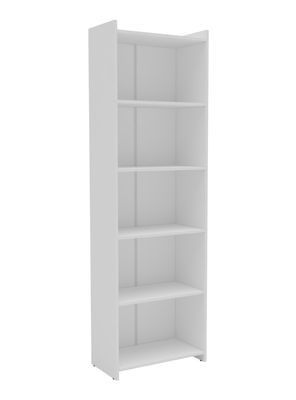 Librero Lib 5 Repisas Blanco 183x30x57 cm