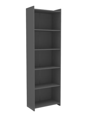 Librero Lib 5 Repisas Gris 183x30x57 cm
