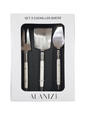 Set de 3 Cuchillos Queso Aqua