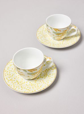 Imagen 2 del producto Set 2 Tazas 110 ml + Platillos Mimosa