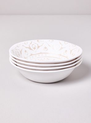 Set de 4 Platos Melamina Turquía 22 cm