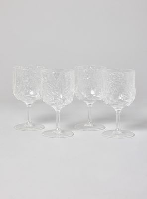 Set de 4 Copas Acrílico Diseño 520 ml