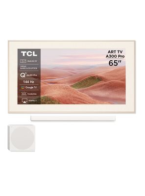QLED Smart TV 65' 4K UHD ART TV A300W Pro + Soundbar y Subwoofer