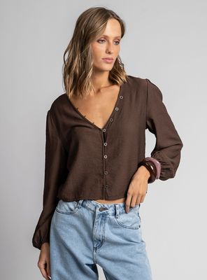 Blusa Texas Café