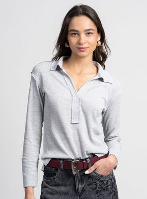 Polera Mia Gris Claro