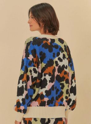 Imagen 2 del producto Chaleco Abotonado con Diseño Animal Print