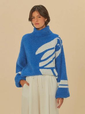 Sweater con Cuello Alto Tucán Color