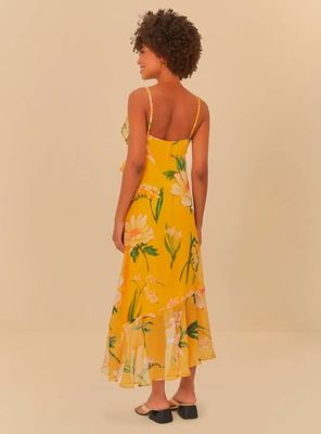 Imagen 2 del producto Vestido Floral con Vuelos Midi