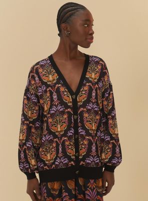 Chaleco Abotonado con Diseño de Leopardos