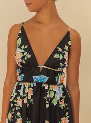 Imagen 2 del producto Vestido Floral Corto con Escote V