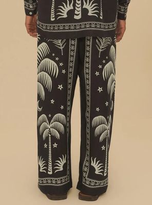 Imagen 2 del producto Pantalón Recto Estampado Palmera