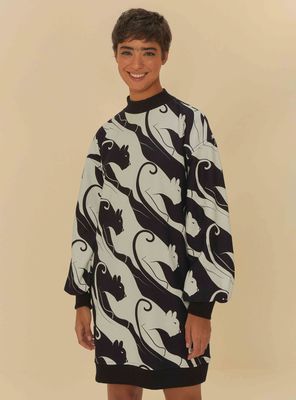 Vestido Corto con Diseño