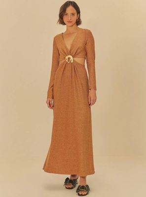 Vestido Brillos con Detalle