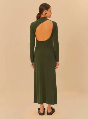 Imagen 2 del producto Vestido Manga Larga con Espalda Asimétrica