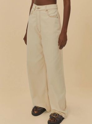 Imagen 1 del producto Pantalón Wide Leg con Cierre Tiro Alto