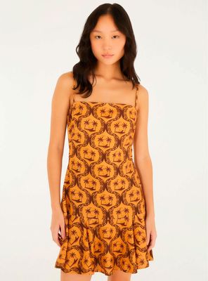 Vestido Corto con Vuelo Color