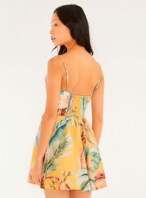 Imagen 2 del producto Vestido Corto de Estampado Tropical Color