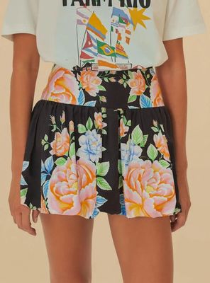 Short Skort Diseño Floral