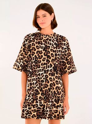 Vestido Corto Animal Print