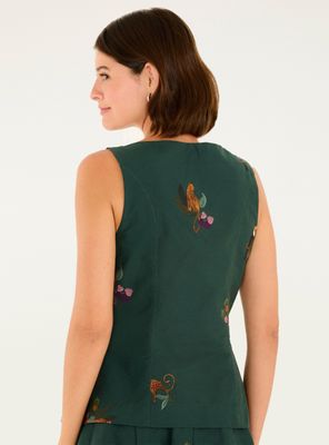 Imagen 2 del producto Blusa Abotonada Diseño de Leopardos