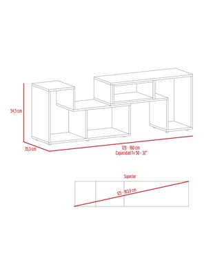 Imagen 2 del producto Rack TV 40"" Extensible Beijing Blanco