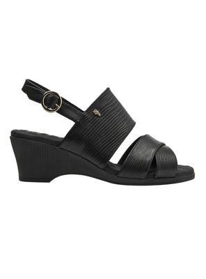 Imagen 1 del producto Sandalia Hebilla y Texturizada Cuero Mujer