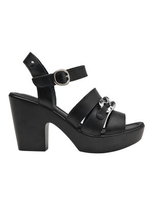 Sandalia Taco Alto Cuadrado Cam0116 Mujer