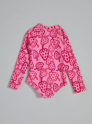 Imagen 2 del producto Traje de Baño Manga Larga con Cierre Frontal y Gorro a Juego