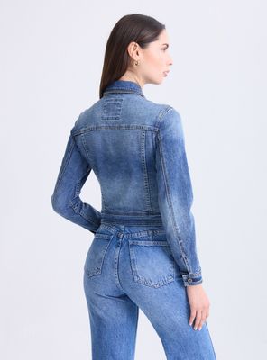 Imagen 2 del producto Chaqueta Trucker con Aplicaciones de Cadenitas