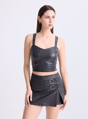 Polera Cobertura Pu con Tachitas en Pabilos