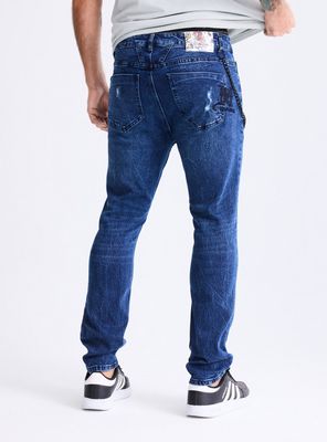 Imagen 2 del producto Jeans Ed Hardy Roturas con Cadena Skinny Fit