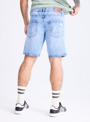 Imagen 2 del producto Short Gravillado con Roturas Relaxed Fit Medio