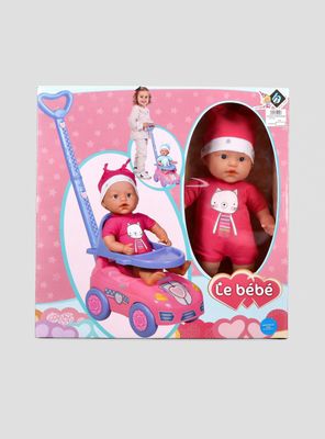 Imagen 2 del producto Muñeca Dolly + Correpasillo Rosado