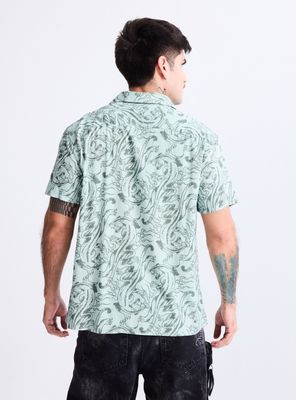 Imagen 2 del producto Camisa Ed Hardy Loose Fit Estampado Pantera