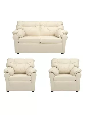 Juego Living América Ecocuero 2C + Sillones