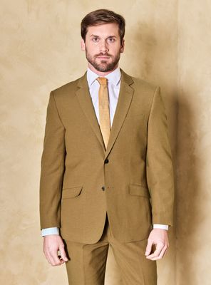 Traje Recto Slim Fit de Lino