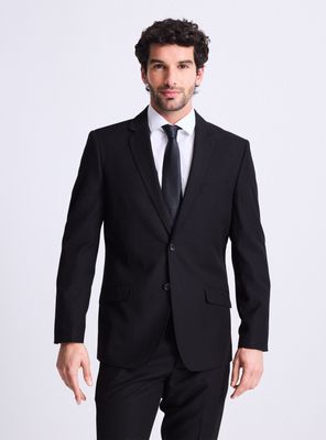 Traje Recto Slim Fit Lana Poliéster