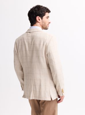 Imagen 2 del producto Vestón con Lino Fantasía Cuadro